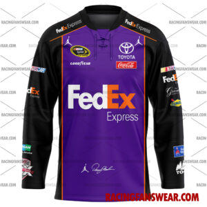 Denny Hamlin Nascar Racing 2007 Uniform Apparel Clothes Baseball Jersey Hockey Jersey 3 Nascar store - Loyal fans of Denny Hamlin's Men's Baseball Jersey,Women's Baseball Jersey,Kid's Baseball Jersey,Men's Hockey Jerseys,WoMen's Hockey Jerseys,Youth's Hockey Jerseys:vintage nascar racing suit,uniform,apparel,shirts,merch,merchandise,jersey,hoodie,jackets,shorts,sweatshirt,outfits,clothes