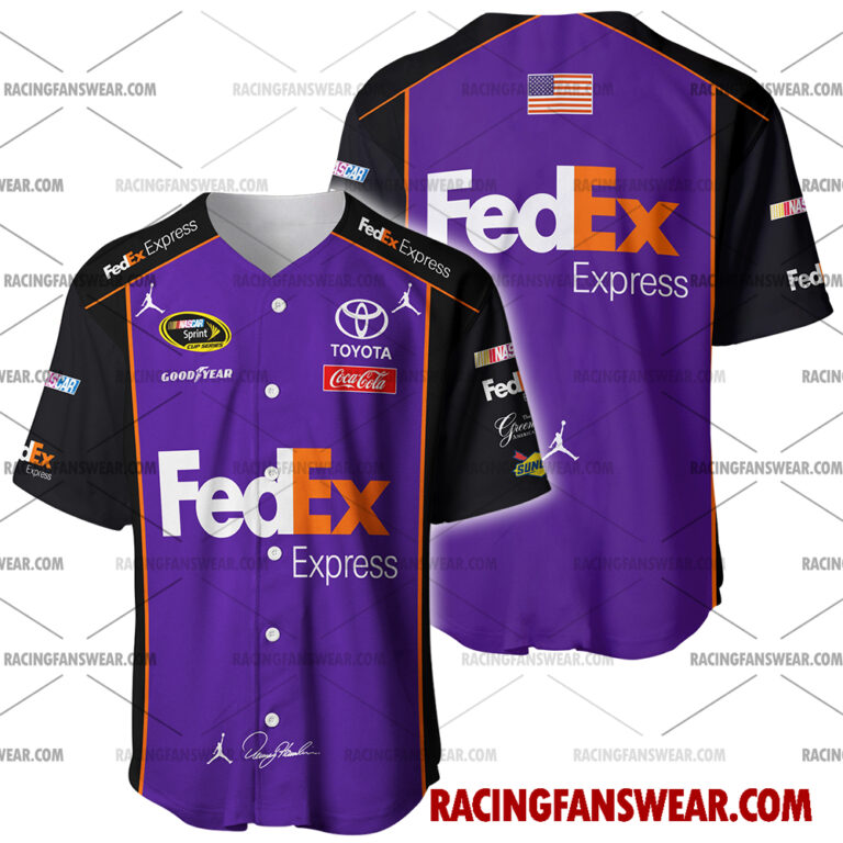 Nascar store - Loyal fans of Denny Hamlin's Men's Baseball Jersey,Women's Baseball Jersey,Kid's Baseball Jersey,Men's Hockey Jerseys,WoMen's Hockey Jerseys,Youth's Hockey Jerseys:vintage nascar racing suit,uniform,apparel,shirts,merch,merchandise,jersey,hoodie,jackets,shorts,sweatshirt,outfits,clothes