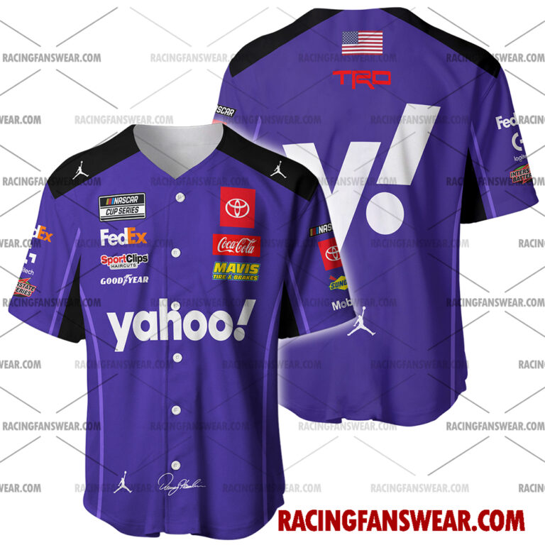 Nascar store - Loyal fans of Denny Hamlin's Men's Baseball Jersey,Women's Baseball Jersey,Kid's Baseball Jersey,Men's Hockey Jerseys,WoMen's Hockey Jerseys,Youth's Hockey Jerseys:vintage nascar racing suit,uniform,apparel,shirts,merch,merchandise,jersey,hoodie,jackets,shorts,sweatshirt,outfits,clothes