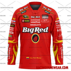 Juan Pablo Montoya Nascar Racing 2008 Uniform Apparel Clothes Baseball Jersey Hockey Jersey 3 Nascar store - Loyal fans of Juan Pablo Montoya's Men's Baseball Jersey,Women's Baseball Jersey,Kid's Baseball Jersey,Men's Hockey Jerseys,WoMen's Hockey Jerseys,Youth's Hockey Jerseys:vintage nascar racing suit,uniform,apparel,shirts,merch,merchandise,jersey,hoodie,jackets,shorts,sweatshirt,outfits,clothes