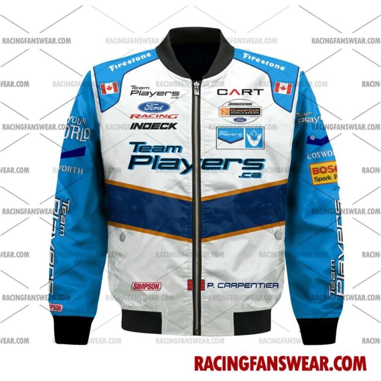 IndyCar store - Loyal fans of Patrick Carpentier's Bomber Jacket,Unisex Thick Coat,Unisex Sleeveless Hoodie,Unisex Hooded T-Shirt,Kid Sleeveless Hoodie,Kid Hooded T-Shirts,Kid Thick Coat:Vintage indycar racing suit,uniform,apparel,shirts,merch,merchandise,jersey,hoodie,jackets,shorts,sweatshirt,outfits,clothes