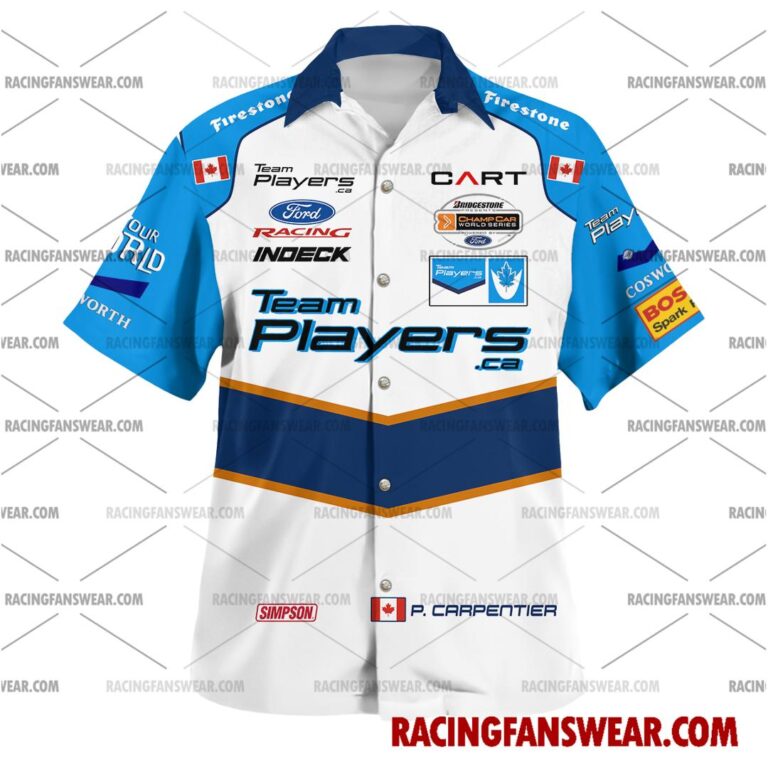 IndyCar store - Loyal fans of Patrick Carpentier's Unisex Hawaiian Shirt,Unisex Polo Shirt,Kid Hawaiian Shirt,Kid Polo Shirt:Vintage indycar racing suit,uniform,apparel,shirts,merch,merchandise,jersey,hoodie,jackets,shorts,sweatshirt,outfits,clothes