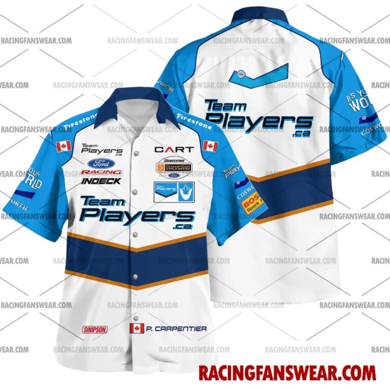 IndyCar store - Loyal fans of Patrick Carpentier's Unisex Hawaiian Shirt,Unisex Polo Shirt,Kid Hawaiian Shirt,Kid Polo Shirt:Vintage indycar racing suit,uniform,apparel,shirts,merch,merchandise,jersey,hoodie,jackets,shorts,sweatshirt,outfits,clothes