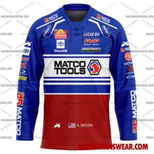 Antron Brown NHRA Racing 2024 Uniform Apparel Clothes Baseball Jersey Hockey Jersey 3 NHRA store - Loyal fans of Antron Brown's Men's Baseball Jersey,Women's Baseball Jersey,Kid's Baseball Jersey,Men's Hockey Jerseys,WoMen's Hockey Jerseys,Youth's Hockey Jerseys:vintage NHRA racing suit,uniform,apparel,shirts,merch,merchandise,jersey,hoodie,jackets,shorts,sweatshirt,outfits,clothes