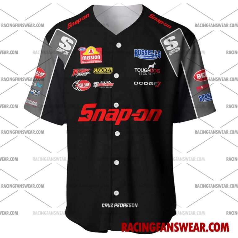 NHRA store - Loyal fans of Cruz Pedregon's Men's Baseball Jersey,Women's Baseball Jersey,Kid's Baseball Jersey,Men's Hockey Jerseys,WoMen's Hockey Jerseys,Youth's Hockey Jerseys:vintage NHRA racing suit,uniform,apparel,shirts,merch,merchandise,jersey,hoodie,jackets,shorts,sweatshirt,outfits,clothes