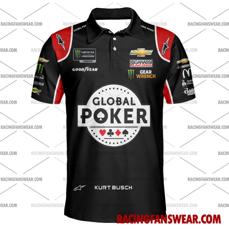 Nascar store - Loyal fans of Kurt Busch's Unisex Hawaiian Shirt,Unisex Polo Shirt,Kid Hawaiian Shirt,Kid Polo Shirt:vintage nascar racing suit,uniform,apparel,shirts,merch,merchandise,jersey,hoodie,jackets,shorts,sweatshirt,outfits,clothes