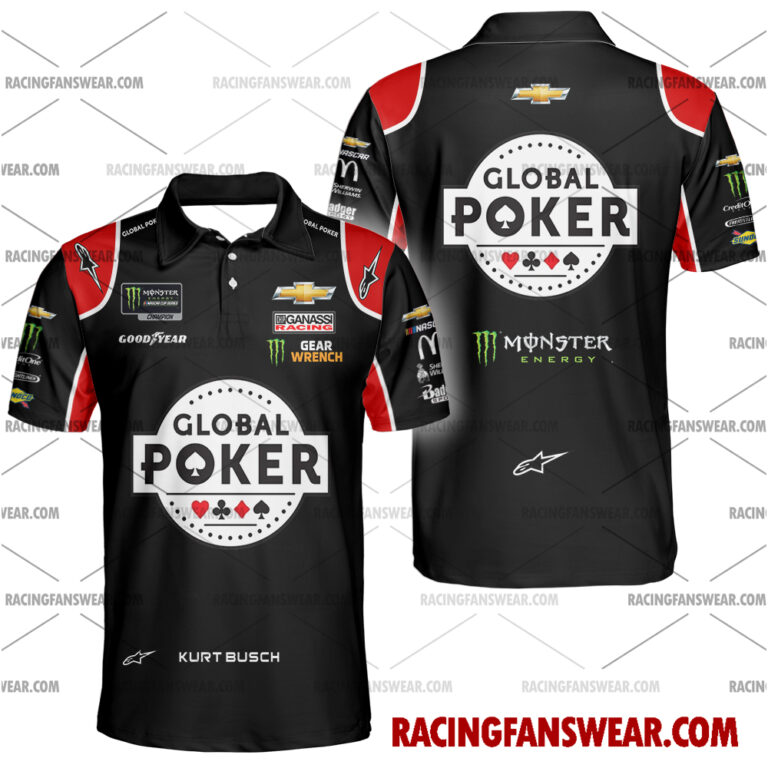 Nascar store - Loyal fans of Kurt Busch's Unisex Hawaiian Shirt,Unisex Polo Shirt,Kid Hawaiian Shirt,Kid Polo Shirt:vintage nascar racing suit,uniform,apparel,shirts,merch,merchandise,jersey,hoodie,jackets,shorts,sweatshirt,outfits,clothes