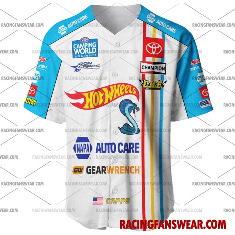 Nascar store - Loyal fans of Ron Capps's Men's Baseball Jersey,Women's Baseball Jersey,Kid's Baseball Jersey,Men's Hockey Jerseys,WoMen's Hockey Jerseys,Youth's Hockey Jerseys:vintage nascar racing suit,uniform,apparel,shirts,merch,merchandise,jersey,hoodie,jackets,shorts,sweatshirt,outfits,clothes