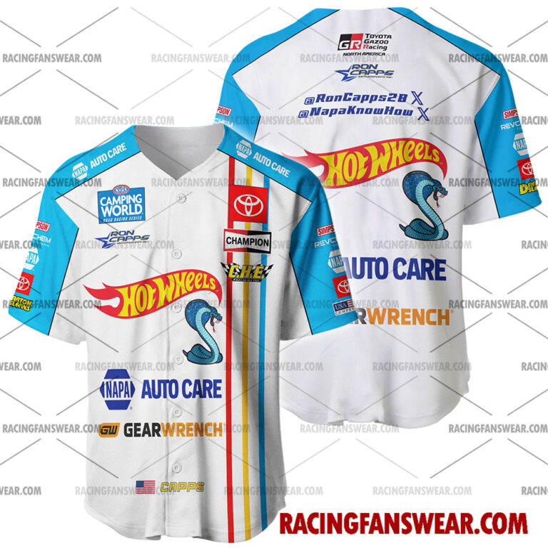 Nascar store - Loyal fans of Ron Capps's Men's Baseball Jersey,Women's Baseball Jersey,Kid's Baseball Jersey,Men's Hockey Jerseys,WoMen's Hockey Jerseys,Youth's Hockey Jerseys:vintage nascar racing suit,uniform,apparel,shirts,merch,merchandise,jersey,hoodie,jackets,shorts,sweatshirt,outfits,clothes