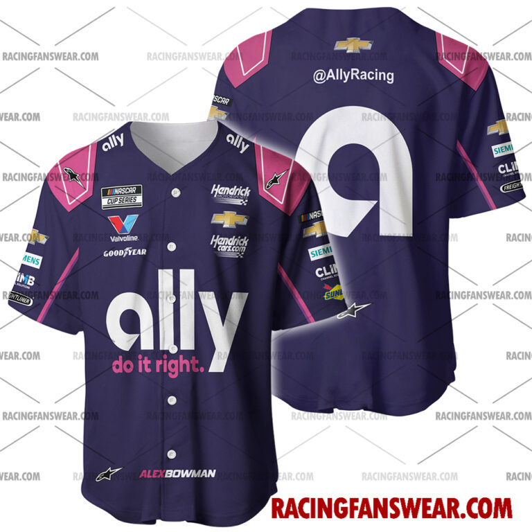 Nascar store - Loyal fans of Alex Bowman's Men's Baseball Jersey,Women's Baseball Jersey,Kid's Baseball Jersey,Men's Hockey Jerseys,WoMen's Hockey Jerseys,Youth's Hockey Jerseys:vintage nascar racing suit,uniform,apparel,shirts,merch,merchandise,jersey,hoodie,jackets,shorts,sweatshirt,outfits,clothes