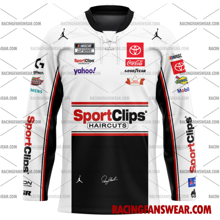Nascar store - Loyal fans of Denny Hamlin's Men's Baseball Jersey,Women's Baseball Jersey,Kid's Baseball Jersey,Men's Hockey Jerseys,WoMen's Hockey Jerseys,Youth's Hockey Jerseys:vintage nascar racing suit,uniform,apparel,shirts,merch,merchandise,jersey,hoodie,jackets,shorts,sweatshirt,outfits,clothes