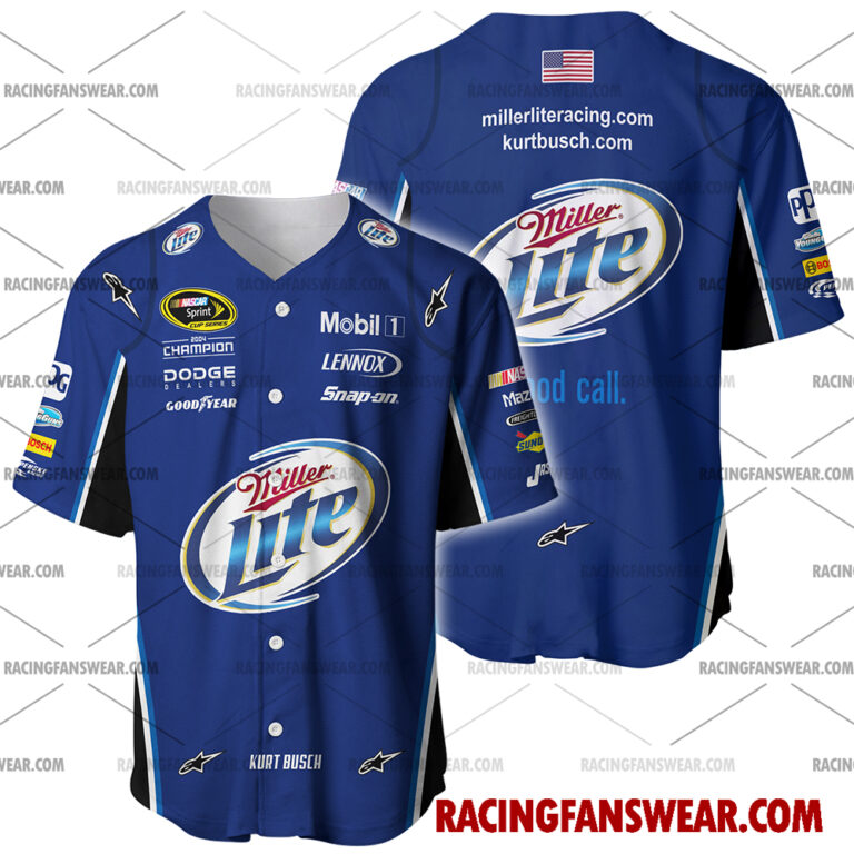 Nascar store - Loyal fans of Kurt Busch's Men's Baseball Jersey,Women's Baseball Jersey,Kid's Baseball Jersey,Men's Hockey Jerseys,WoMen's Hockey Jerseys,Youth's Hockey Jerseys:vintage nascar racing suit,uniform,apparel,shirts,merch,merchandise,jersey,hoodie,jackets,shorts,sweatshirt,outfits,clothes