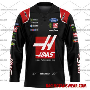 Kurt Busch Nascar Racing 2017 Stewart Haas Racing Uniform Apparel Clothes Baseball Jersey Hockey Jersey 3 Nascar store - Loyal fans of Kurt Busch's Men's Baseball Jersey,Women's Baseball Jersey,Kid's Baseball Jersey,Men's Hockey Jerseys,WoMen's Hockey Jerseys,Youth's Hockey Jerseys:vintage nascar racing suit,uniform,apparel,shirts,merch,merchandise,jersey,hoodie,jackets,shorts,sweatshirt,outfits,clothes