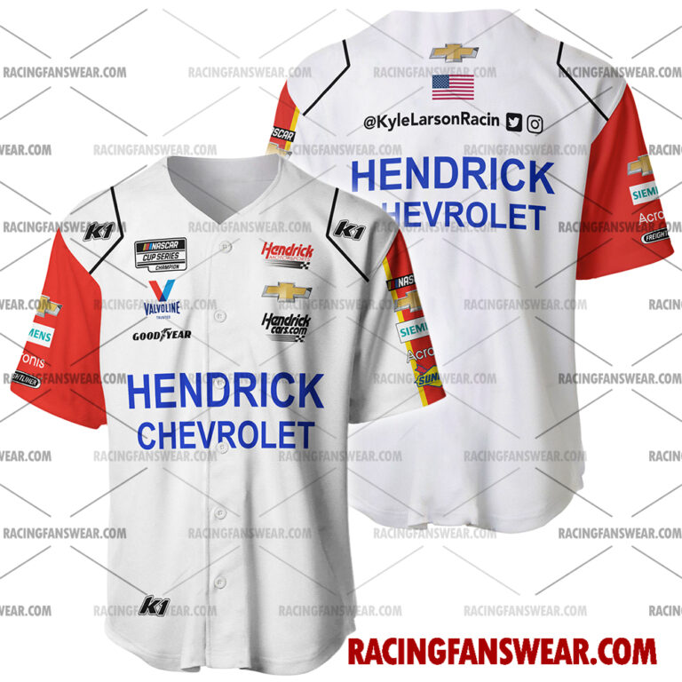 Nascar store - Loyal fans of Kyle Larson's Men's Baseball Jersey,Women's Baseball Jersey,Kid's Baseball Jersey,Men's Hockey Jerseys,WoMen's Hockey Jerseys,Youth's Hockey Jerseys:vintage nascar racing suit,uniform,apparel,shirts,merch,merchandise,jersey,hoodie,jackets,shorts,sweatshirt,outfits,clothes