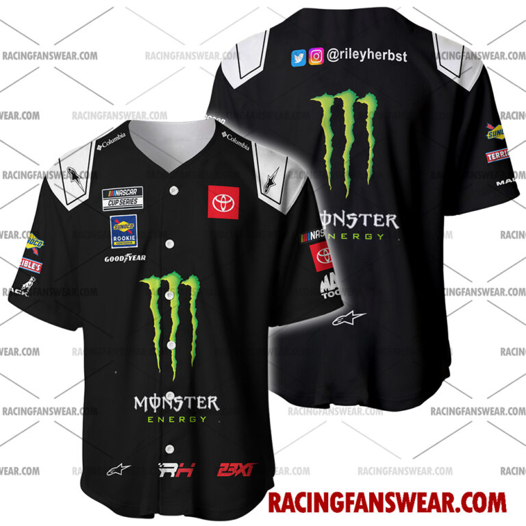Nascar store - Loyal fans of Riley Herbst's Men's Baseball Jersey,Women's Baseball Jersey,Kid's Baseball Jersey,Men's Hockey Jerseys,WoMen's Hockey Jerseys,Youth's Hockey Jerseys:vintage nascar racing suit,uniform,apparel,shirts,merch,merchandise,jersey,hoodie,jackets,shorts,sweatshirt,outfits,clothes