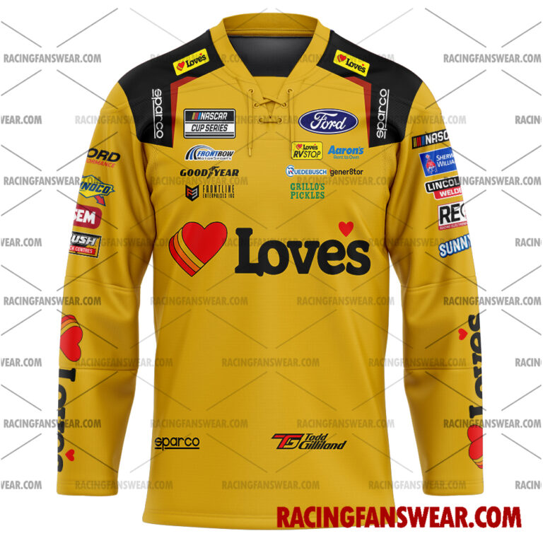 Nascar store - Loyal fans of Todd Gilliland's Men's Baseball Jersey,Women's Baseball Jersey,Kid's Baseball Jersey,Men's Hockey Jerseys,WoMen's Hockey Jerseys,Youth's Hockey Jerseys:vintage nascar racing suit,uniform,apparel,shirts,merch,merchandise,jersey,hoodie,jackets,shorts,sweatshirt,outfits,clothes