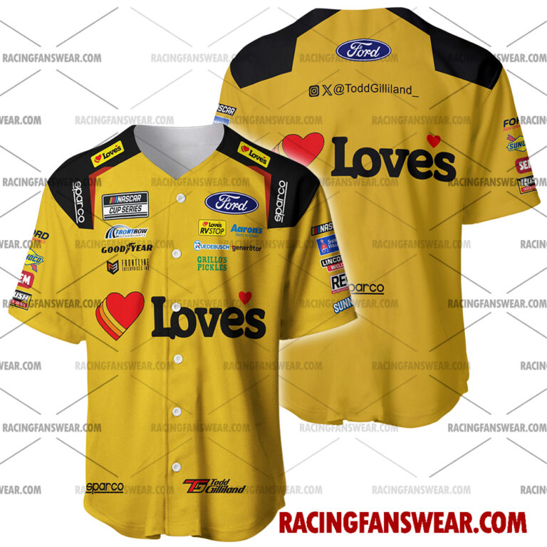 Nascar store - Loyal fans of Todd Gilliland's Men's Baseball Jersey,Women's Baseball Jersey,Kid's Baseball Jersey,Men's Hockey Jerseys,WoMen's Hockey Jerseys,Youth's Hockey Jerseys:vintage nascar racing suit,uniform,apparel,shirts,merch,merchandise,jersey,hoodie,jackets,shorts,sweatshirt,outfits,clothes