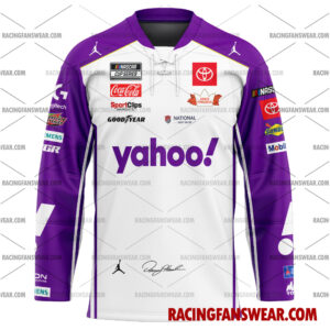 Denny Hamlin Nascar Racing 2025 Uniform Apparel Clothes Baseball Jersey Hockey Jersey 3 Nascar store - Loyal fans of Denny Hamlin's Men's Baseball Jersey,Women's Baseball Jersey,Kid's Baseball Jersey,Men's Hockey Jerseys,WoMen's Hockey Jerseys,Youth's Hockey Jerseys:vintage nascar racing suit,uniform,apparel,shirts,merch,merchandise,jersey,hoodie,jackets,shorts,sweatshirt,outfits,clothes