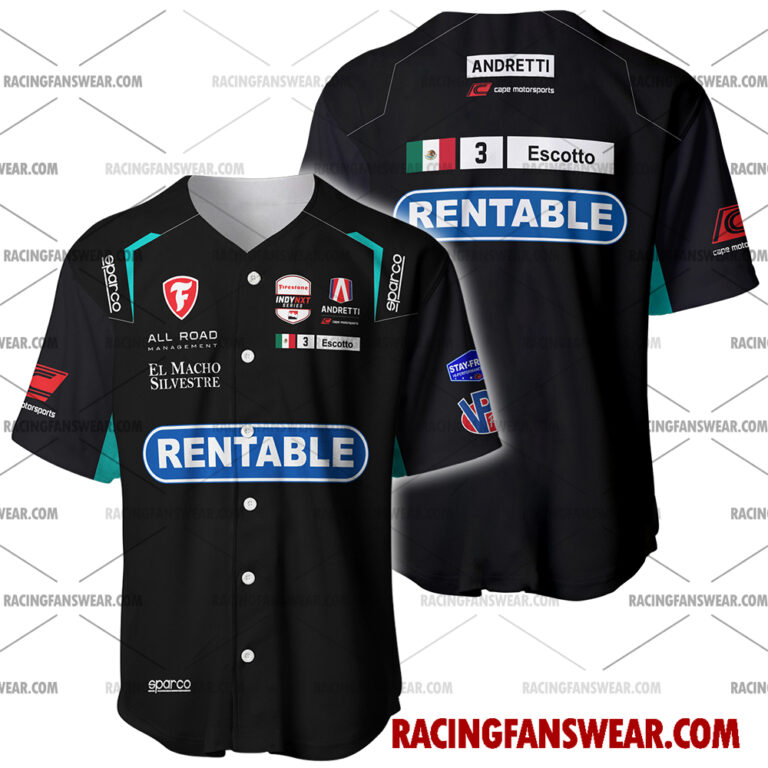 IndyCar store - Loyal fans of Ricardo Escotto's Men's Baseball Jersey,Women's Baseball Jersey,Kid's Baseball Jersey,Men's Hockey Jerseys,WoMen's Hockey Jerseys,Youth's Hockey Jerseys:Vintage indycar racing suit,uniform,apparel,shirts,merch,merchandise,jersey,hoodie,jackets,shorts,sweatshirt,outfits,clothes