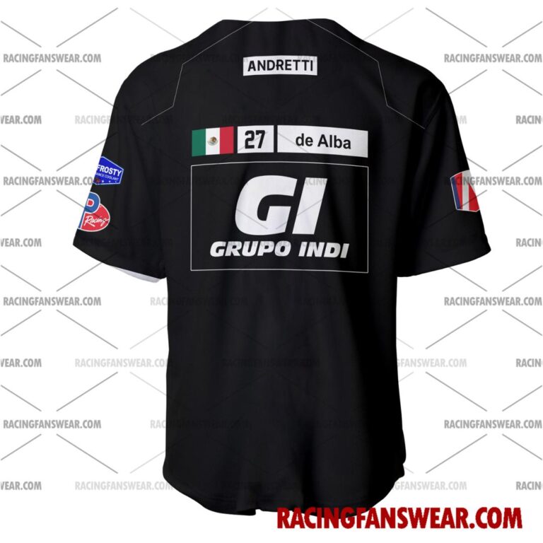 IndyCar store - Loyal fans of Salvador de Alba's Men's Baseball Jersey,Women's Baseball Jersey,Kid's Baseball Jersey,Men's Hockey Jerseys,WoMen's Hockey Jerseys,Youth's Hockey Jerseys:Vintage indycar racing suit,uniform,apparel,shirts,merch,merchandise,jersey,hoodie,jackets,shorts,sweatshirt,outfits,clothes
