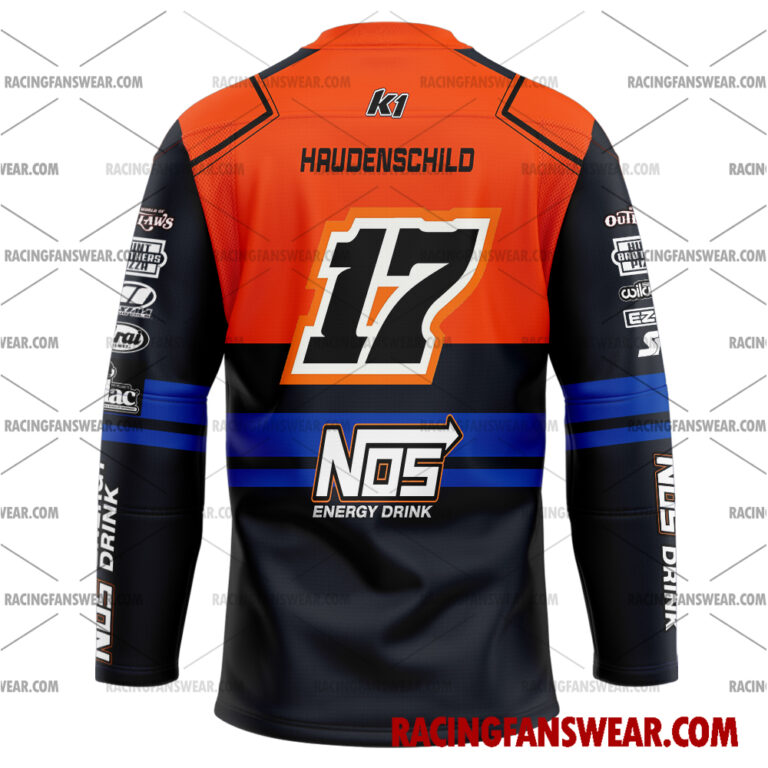 Sheldon Haudenschild World of Outlaws Racing 2023 Uniform Apparel Clothes Baseball Jersey Hockey Jersey Suit for daily life, Fabric: 95% polyester and 5% spandex, Regular fit, Stitch Color: automatically matched based on patterns