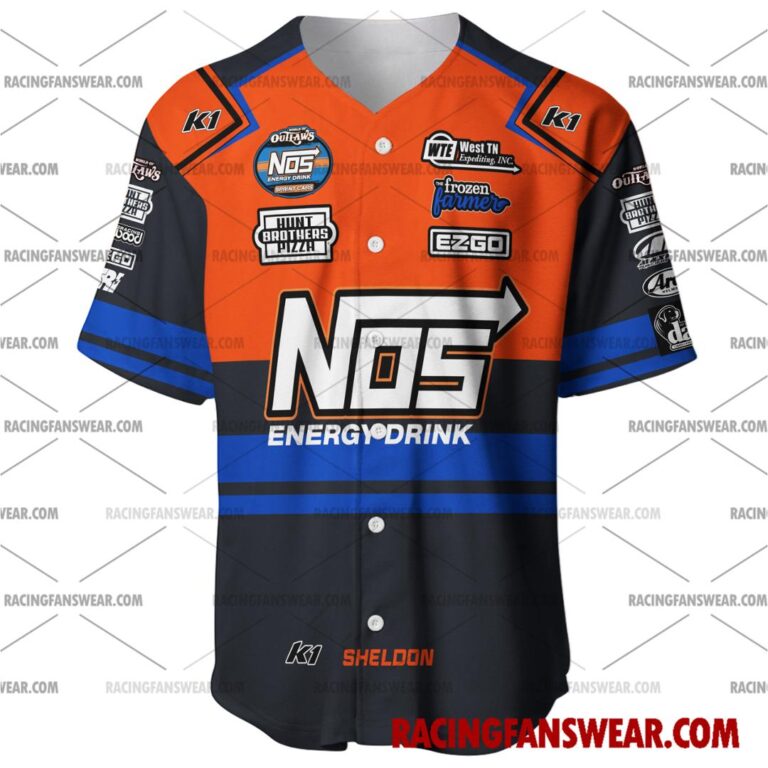 Sheldon Haudenschild World of Outlaws Racing 2023 Uniform Apparel Clothes Baseball Jersey Hockey Jersey Suit for daily life, Fabric: 95% polyester and 5% spandex, Regular fit, Stitch Color: automatically matched based on patterns