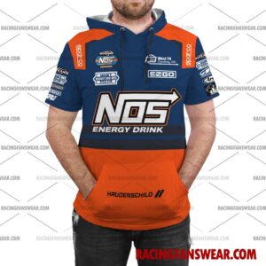 Sheldon Haudenschild World of Outlaws Racing 2023 Uniform Apparel Clothes Bomber Thick Coat Sleeveless Hoodie Hooded T-Shirt Suit for daily life, Fabric: 95% polyester and 5% spandex, Regular fit, Stitch Color: automatically matched based on patterns