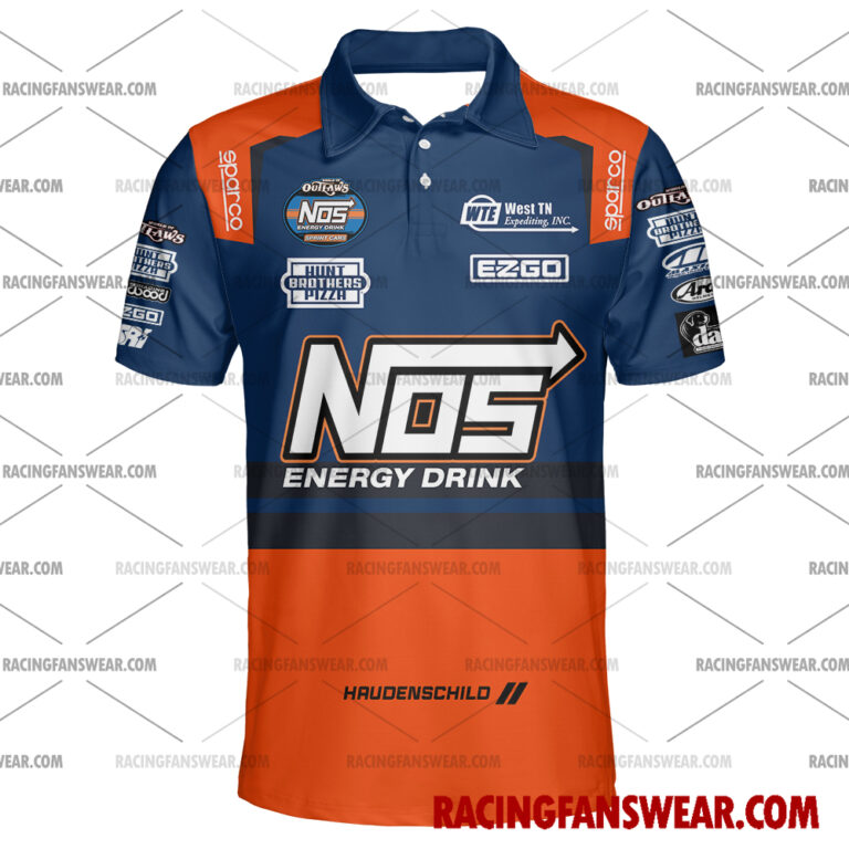 Sheldon Haudenschild World of Outlaws Racing 2023 Uniform Apparel Clothes Hawaiian Polo Shirts Suit for daily life, Fabric: 95% polyester and 5% spandex, Regular fit, Stitch Color: automatically matched based on patterns