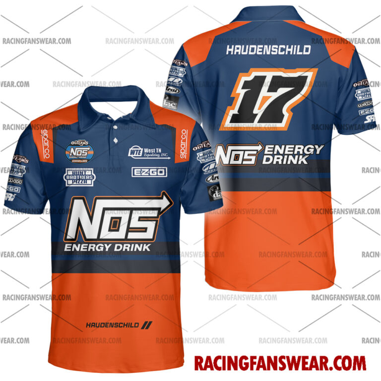 Sheldon Haudenschild World of Outlaws Racing 2023 Uniform Apparel Clothes Hawaiian Polo Shirts Suit for daily life, Fabric: 95% polyester and 5% spandex, Regular fit, Stitch Color: automatically matched based on patterns