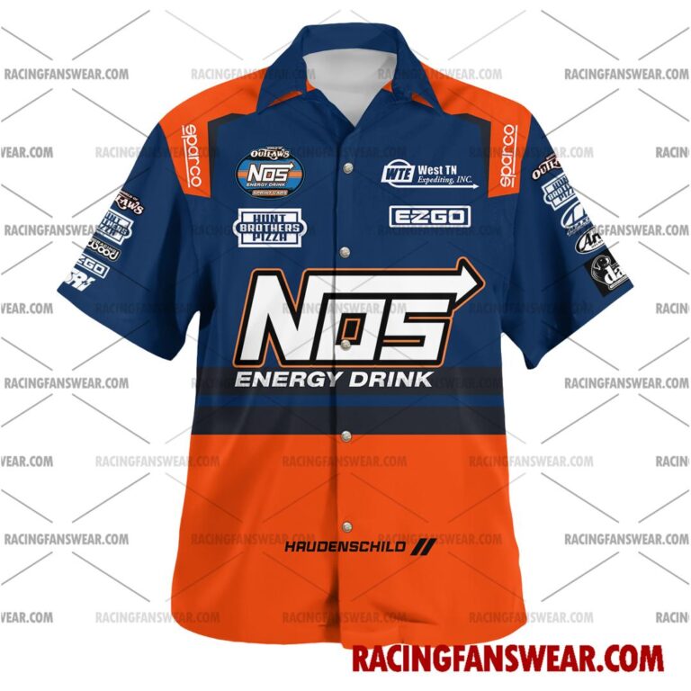 Sheldon Haudenschild World of Outlaws Racing 2023 Uniform Apparel Clothes Hawaiian Polo Shirts Suit for daily life, Fabric: 95% polyester and 5% spandex, Regular fit, Stitch Color: automatically matched based on patterns