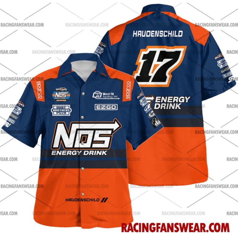 Sheldon Haudenschild World of Outlaws Racing 2023 Uniform Apparel Clothes Hawaiian Polo Shirts Suit for daily life, Fabric: 95% polyester and 5% spandex, Regular fit, Stitch Color: automatically matched based on patterns