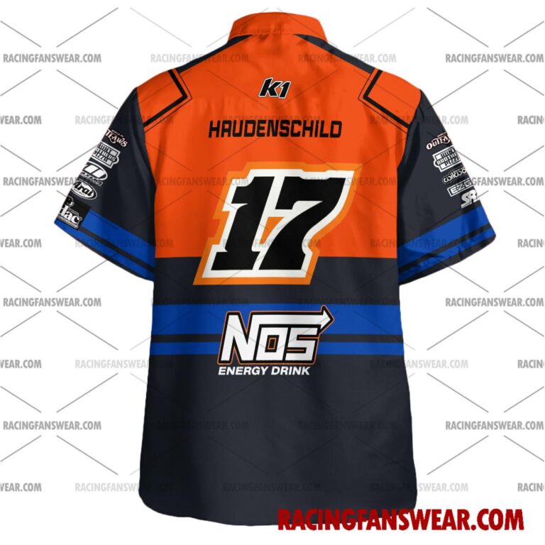 Sheldon Haudenschild World of Outlaws Racing 2023 Uniform Apparel Clothes Hawaiian Polo Shirts Suit for daily life, Fabric: 95% polyester and 5% spandex, Regular fit, Stitch Color: automatically matched based on patterns