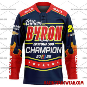 Nascar store - Loyal fans of William Byron's Men's Baseball Jersey,Women's Baseball Jersey,Kid's Baseball Jersey,Men's Hockey Jerseys,WoMen's Hockey Jerseys,Youth's Hockey Jerseys:vintage nascar racing suit,uniform,apparel,shirts,merch,merchandise,jersey,hoodie,jackets,shorts,sweatshirt,outfits,clothes
