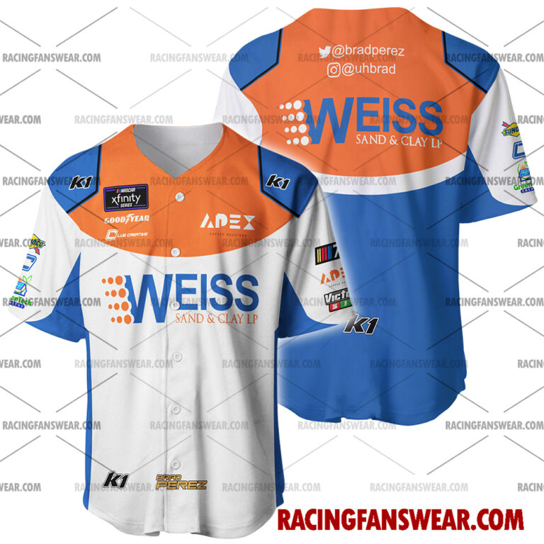 Nascar store - Loyal fans of Brad Perez's Men's Baseball Jersey,Women's Baseball Jersey,Kid's Baseball Jersey,Men's Hockey Jerseys,WoMen's Hockey Jerseys,Youth's Hockey Jerseys:vintage nascar racing suit,uniform,apparel,shirts,merch,merchandise,jersey,hoodie,jackets,shorts,sweatshirt,outfits,clothes