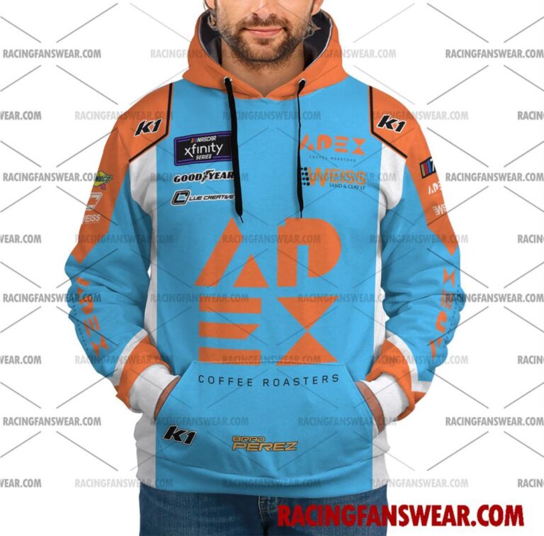 Nascar store - Loyal fans of Brad Perez's Unisex Hoodie,Unisex Pop Top Hoodie,Unisex Zip Hoodie,Unisex T-Shirt,Unisex Sweatshirt,Unisex Long Pants,Kid Hoodie,Kid Zip Hoodie,Kid T-Shirt,Kid Sweatshirt,Kid Long Pants:vintage nascar racing suit,uniform,apparel,shirts,merch,merchandise,jersey,hoodie,jackets,shorts,sweatshirt,outfits,clothes