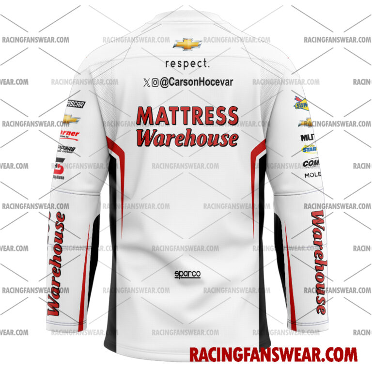 Nascar store - Loyal fans of Carson Hocevar's Men's Baseball Jersey,Women's Baseball Jersey,Kid's Baseball Jersey,Men's Hockey Jerseys,WoMen's Hockey Jerseys,Youth's Hockey Jerseys:vintage nascar racing suit,uniform,apparel,shirts,merch,merchandise,jersey,hoodie,jackets,shorts,sweatshirt,outfits,clothes