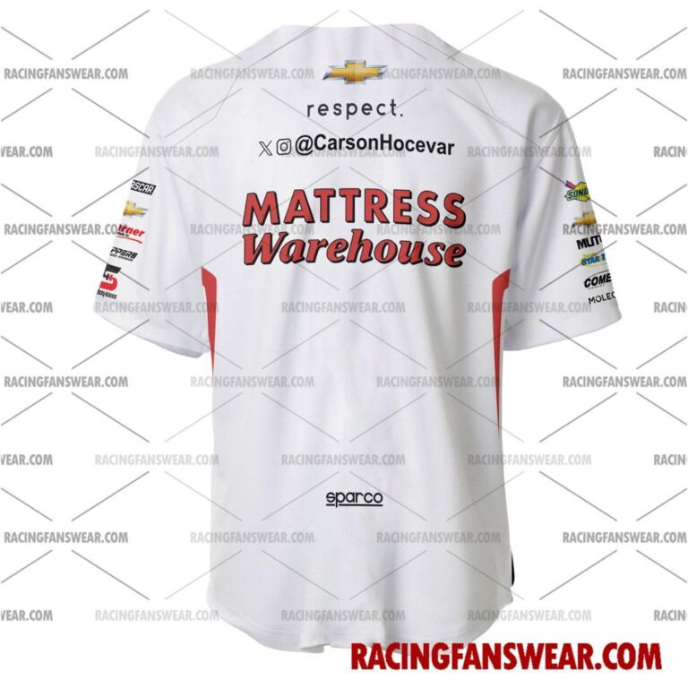 Nascar store - Loyal fans of Carson Hocevar's Men's Baseball Jersey,Women's Baseball Jersey,Kid's Baseball Jersey,Men's Hockey Jerseys,WoMen's Hockey Jerseys,Youth's Hockey Jerseys:vintage nascar racing suit,uniform,apparel,shirts,merch,merchandise,jersey,hoodie,jackets,shorts,sweatshirt,outfits,clothes