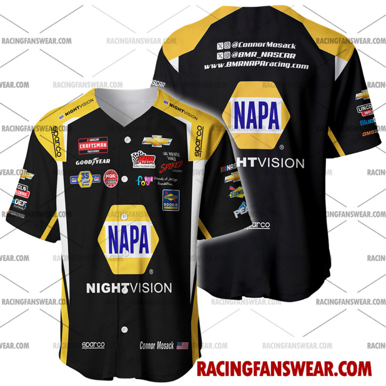 Nascar store - Loyal fans of Connor Mosack's Men's Baseball Jersey,Women's Baseball Jersey,Kid's Baseball Jersey,Men's Hockey Jerseys,WoMen's Hockey Jerseys,Youth's Hockey Jerseys:vintage nascar racing suit,uniform,apparel,shirts,merch,merchandise,jersey,hoodie,jackets,shorts,sweatshirt,outfits,clothes