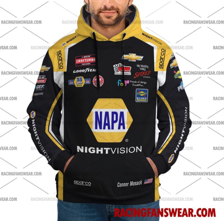 Nascar store - Loyal fans of Connor Mosack's Unisex Hoodie,Unisex Pop Top Hoodie,Unisex Zip Hoodie,Unisex T-Shirt,Unisex Sweatshirt,Unisex Long Pants,Kid Hoodie,Kid Zip Hoodie,Kid T-Shirt,Kid Sweatshirt,Kid Long Pants:vintage nascar racing suit,uniform,apparel,shirts,merch,merchandise,jersey,hoodie,jackets,shorts,sweatshirt,outfits,clothes