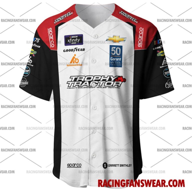 Nascar store - Loyal fans of Garrett Smithley's Men's Baseball Jersey,Women's Baseball Jersey,Kid's Baseball Jersey,Men's Hockey Jerseys,WoMen's Hockey Jerseys,Youth's Hockey Jerseys:vintage nascar racing suit,uniform,apparel,shirts,merch,merchandise,jersey,hoodie,jackets,shorts,sweatshirt,outfits,clothes