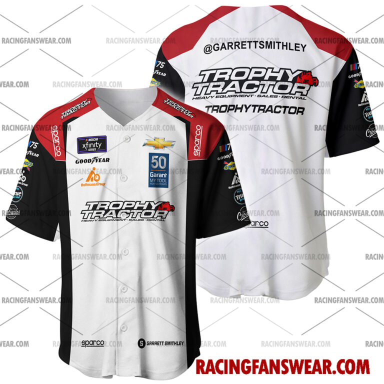 Nascar store - Loyal fans of Garrett Smithley's Men's Baseball Jersey,Women's Baseball Jersey,Kid's Baseball Jersey,Men's Hockey Jerseys,WoMen's Hockey Jerseys,Youth's Hockey Jerseys:vintage nascar racing suit,uniform,apparel,shirts,merch,merchandise,jersey,hoodie,jackets,shorts,sweatshirt,outfits,clothes