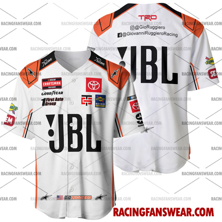 Nascar store - Loyal fans of Gio Ruggiero's Men's Baseball Jersey,Women's Baseball Jersey,Kid's Baseball Jersey,Men's Hockey Jerseys,WoMen's Hockey Jerseys,Youth's Hockey Jerseys:vintage nascar racing suit,uniform,apparel,shirts,merch,merchandise,jersey,hoodie,jackets,shorts,sweatshirt,outfits,clothes