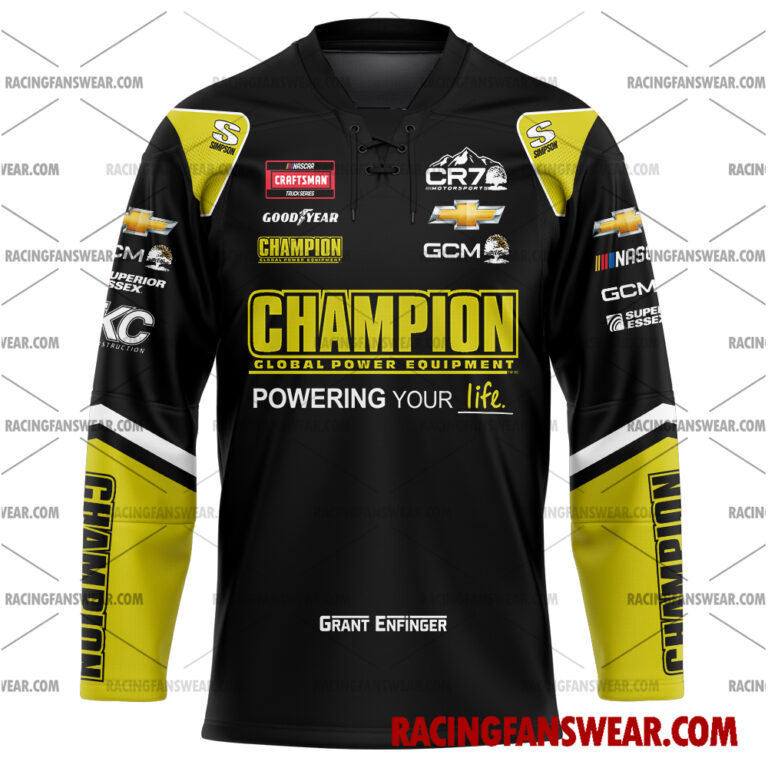Nascar store - Loyal fans of Grant Enfinger's Men's Baseball Jersey,Women's Baseball Jersey,Kid's Baseball Jersey,Men's Hockey Jerseys,WoMen's Hockey Jerseys,Youth's Hockey Jerseys:vintage nascar racing suit,uniform,apparel,shirts,merch,merchandise,jersey,hoodie,jackets,shorts,sweatshirt,outfits,clothes