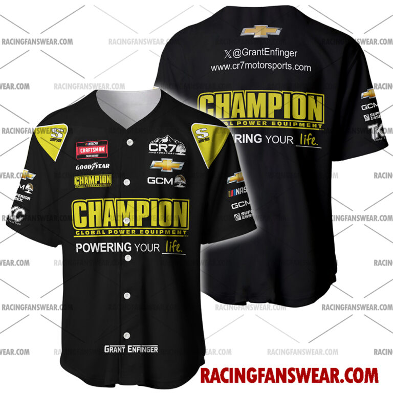 Nascar store - Loyal fans of Grant Enfinger's Men's Baseball Jersey,Women's Baseball Jersey,Kid's Baseball Jersey,Men's Hockey Jerseys,WoMen's Hockey Jerseys,Youth's Hockey Jerseys:vintage nascar racing suit,uniform,apparel,shirts,merch,merchandise,jersey,hoodie,jackets,shorts,sweatshirt,outfits,clothes