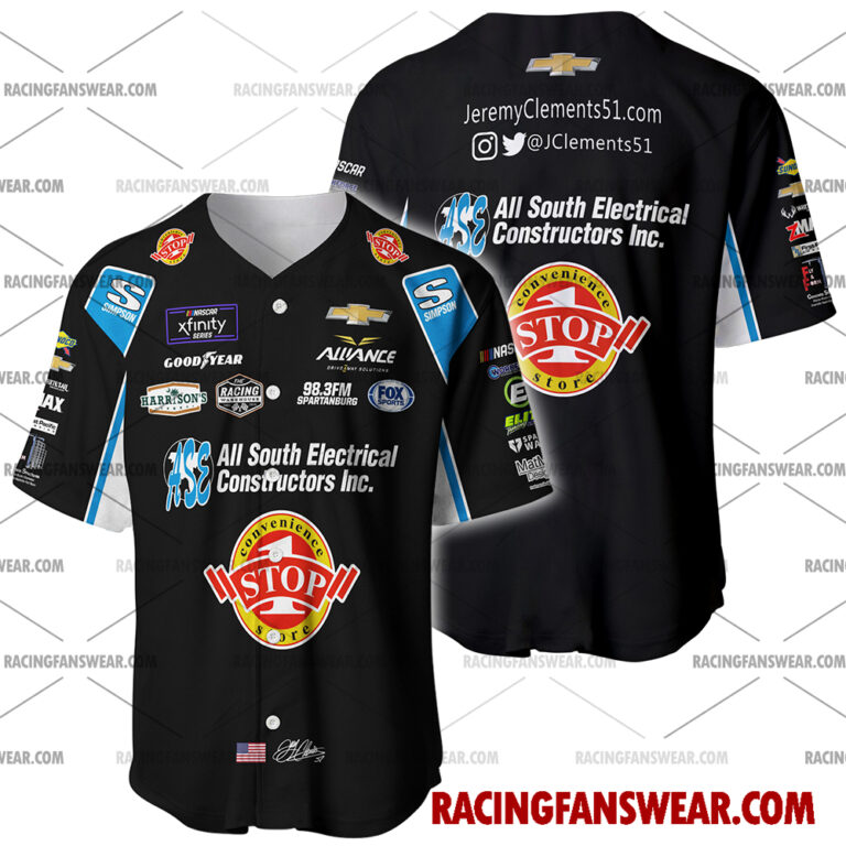 Nascar store - Loyal fans of Jeremy Clements's Men's Baseball Jersey,Women's Baseball Jersey,Kid's Baseball Jersey,Men's Hockey Jerseys,WoMen's Hockey Jerseys,Youth's Hockey Jerseys:vintage nascar racing suit,uniform,apparel,shirts,merch,merchandise,jersey,hoodie,jackets,shorts,sweatshirt,outfits,clothes