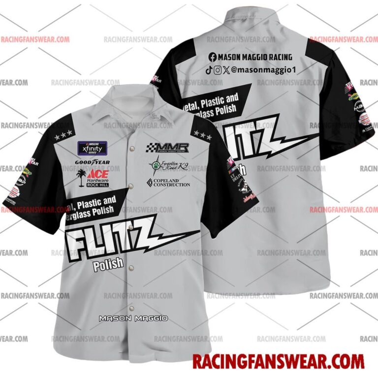 Nascar store - Loyal fans of Mason Maggio's Unisex Hawaiian Shirt,Unisex Polo Shirt,Kid Hawaiian Shirt,Kid Polo Shirt:vintage nascar racing suit,uniform,apparel,shirts,merch,merchandise,jersey,hoodie,jackets,shorts,sweatshirt,outfits,clothes