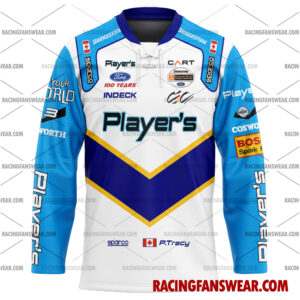 Paul Tracy IndyCar Racing 2003 Uniform Apparel Clothes Baseball Jersey Hockey Jersey 3 IndyCar store - Loyal fans of Paul Tracy's Men's Baseball Jersey,Women's Baseball Jersey,Kid's Baseball Jersey,Men's Hockey Jerseys,WoMen's Hockey Jerseys,Youth's Hockey Jerseys:Vintage indycar racing suit,uniform,apparel,shirts,merch,merchandise,jersey,hoodie,jackets,shorts,sweatshirt,outfits,clothes