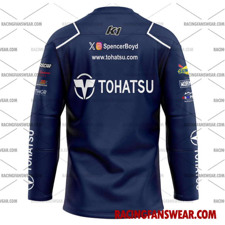 Nascar store - Loyal fans of Spencer Boyd's Men's Baseball Jersey,Women's Baseball Jersey,Kid's Baseball Jersey,Men's Hockey Jerseys,WoMen's Hockey Jerseys,Youth's Hockey Jerseys:vintage nascar racing suit,uniform,apparel,shirts,merch,merchandise,jersey,hoodie,jackets,shorts,sweatshirt,outfits,clothes