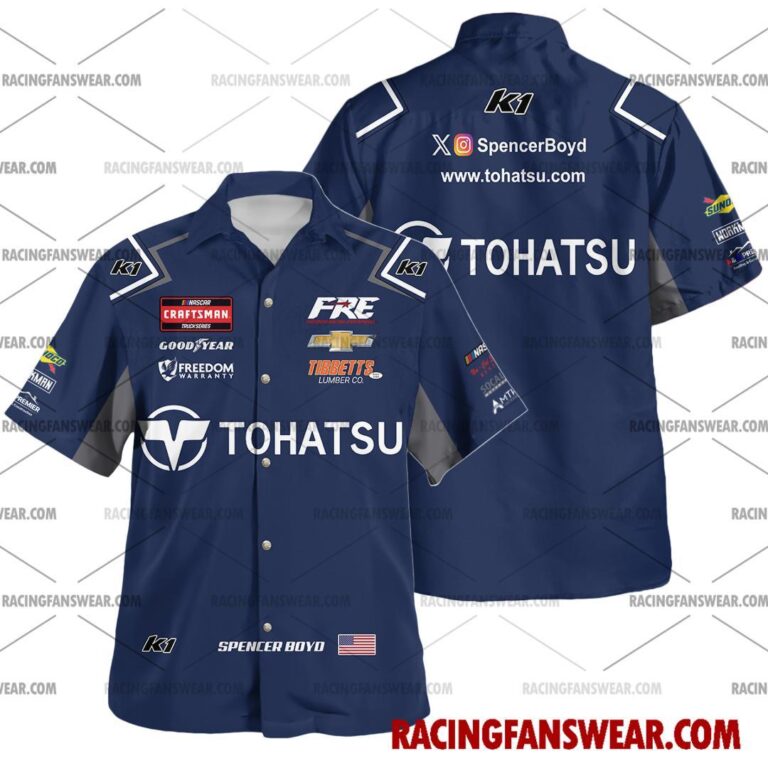 Nascar store - Loyal fans of Spencer Boyd's Unisex Hawaiian Shirt,Unisex Polo Shirt,Kid Hawaiian Shirt,Kid Polo Shirt:vintage nascar racing suit,uniform,apparel,shirts,merch,merchandise,jersey,hoodie,jackets,shorts,sweatshirt,outfits,clothes