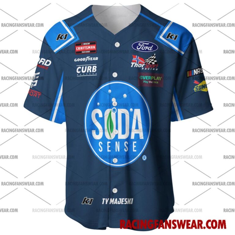 Nascar store - Loyal fans of Ty Majeski's Men's Baseball Jersey,Women's Baseball Jersey,Kid's Baseball Jersey,Men's Hockey Jerseys,WoMen's Hockey Jerseys,Youth's Hockey Jerseys:vintage nascar racing suit,uniform,apparel,shirts,merch,merchandise,jersey,hoodie,jackets,shorts,sweatshirt,outfits,clothes